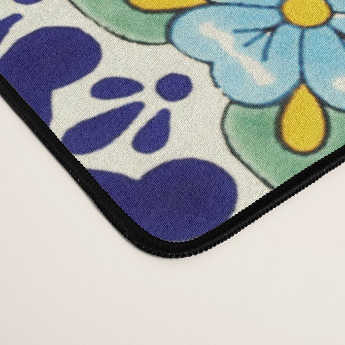 Talavera Mexican Tile IN BLU Desk Mat Gallery Image 4
