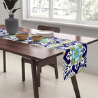 Talavera Mexican Tile IN BLU Table Runner Gallery Image 2