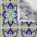 Talavera Mexican Tile IN BLU Wall Tapestry Gallery Image 3