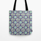 Talavera Mexican Tile IN BLU Tote Bag Gallery Image 1