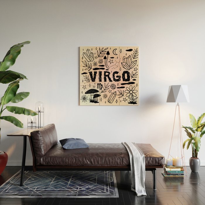 Celestial Virgo Wood Wall Art Gallery Image 2