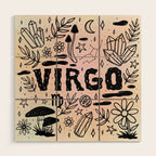 Celestial Virgo Wood Wall Art Gallery Image 1