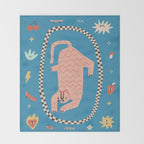 Trippy tigers Throw Blanket Gallery Image 2