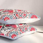 Shakhrisyabz Suzani Uzbekistan Embroidery Print Pillow Sham Gallery Image 3