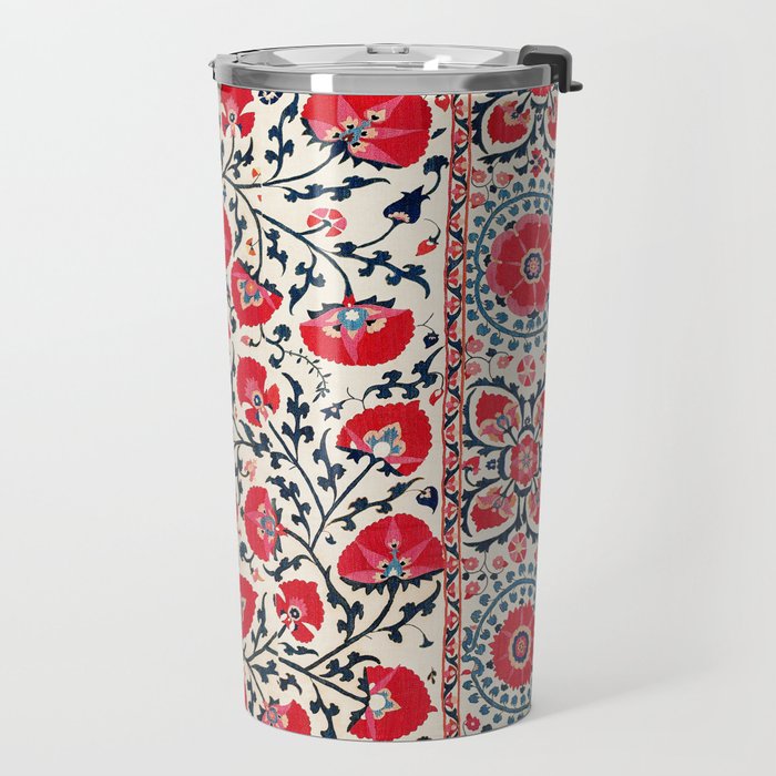 Shakhrisyabz Suzani Uzbekistan Embroidery Print Travel Mug Gallery Image 2