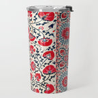 Shakhrisyabz Suzani Uzbekistan Embroidery Print Travel Mug Gallery Image 2