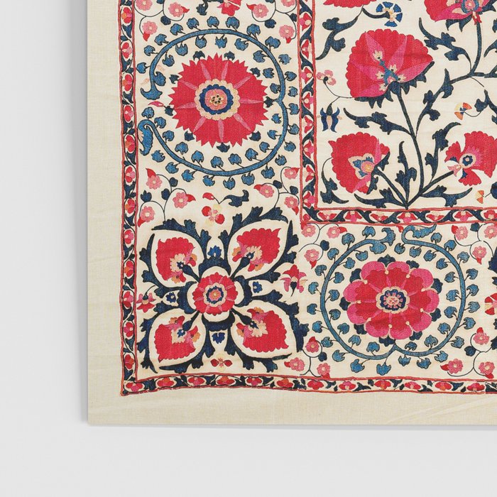 Shakhrisyabz Suzani Uzbekistan Embroidery Print Poster Gallery Image 3