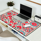 Shakhrisyabz Suzani Uzbekistan Embroidery Print Desk Mat Gallery Image 2