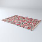 Shakhrisyabz Suzani Uzbekistan Embroidery Print Rug Gallery Image 3