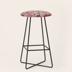 Shakhrisyabz Suzani Uzbekistan Embroidery Print Stool Gallery Image 1