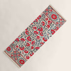 Shakhrisyabz Suzani Uzbekistan Embroidery Print Yoga Mat Gallery Image 1