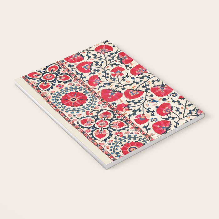 Shakhrisyabz Suzani Uzbekistan Embroidery Print Notebook Gallery Image 3