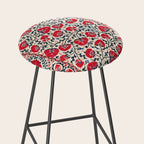 Shakhrisyabz Suzani Uzbekistan Embroidery Print Stool Gallery Image 2