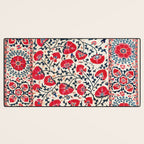 Shakhrisyabz Suzani Uzbekistan Embroidery Print Desk Mat Gallery Image 3