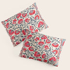 Shakhrisyabz Suzani Uzbekistan Embroidery Print Pillow Sham Gallery Image 3