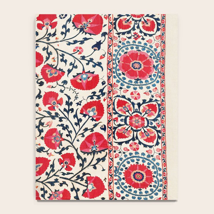 Shakhrisyabz Suzani Uzbekistan Embroidery Print Notebook Gallery Image 4