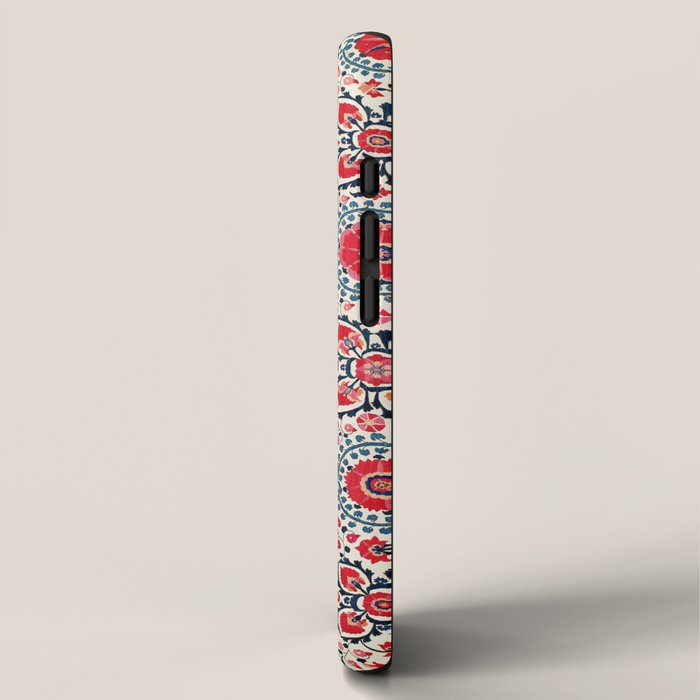 Shakhrisyabz Suzani Uzbekistan Embroidery Print iPhone Case Gallery Image 2
