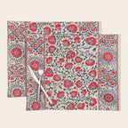 Shakhrisyabz Suzani Uzbekistan Embroidery Print Placemat Gallery Image 1