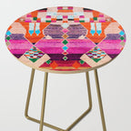 Traditional Oriental Moroccan Berber Rug Design Side Table Gallery Image 2
