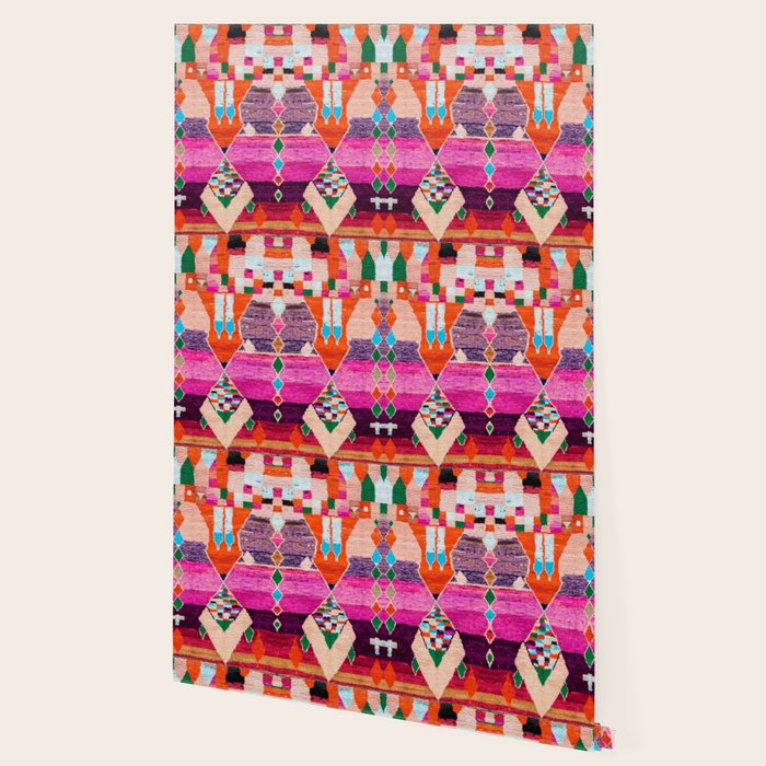 Traditional Oriental Moroccan Berber Rug Design Wallpaper Gallery Image 2