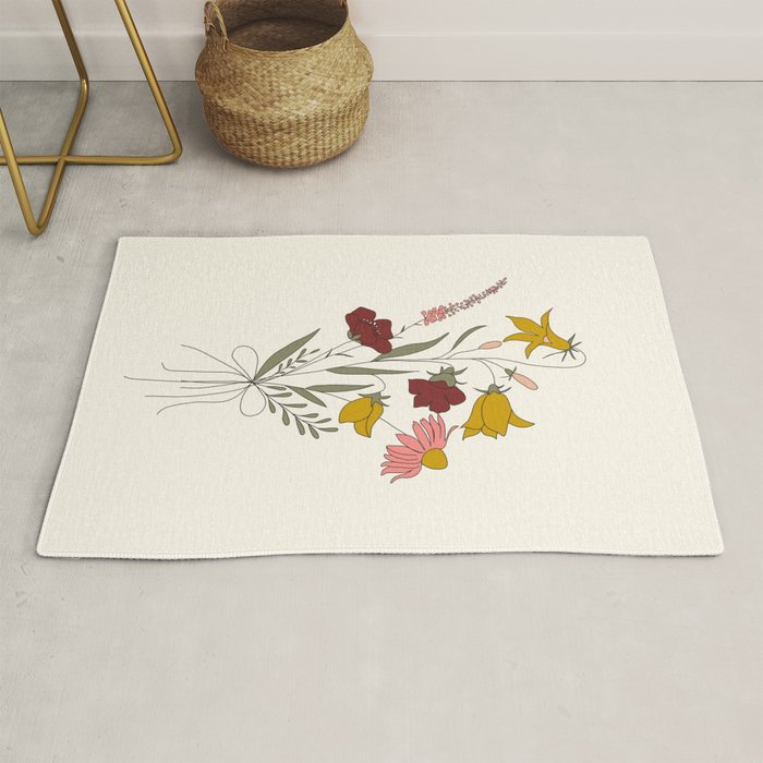 Wildflowers Bouquet Rug Gallery Image 1