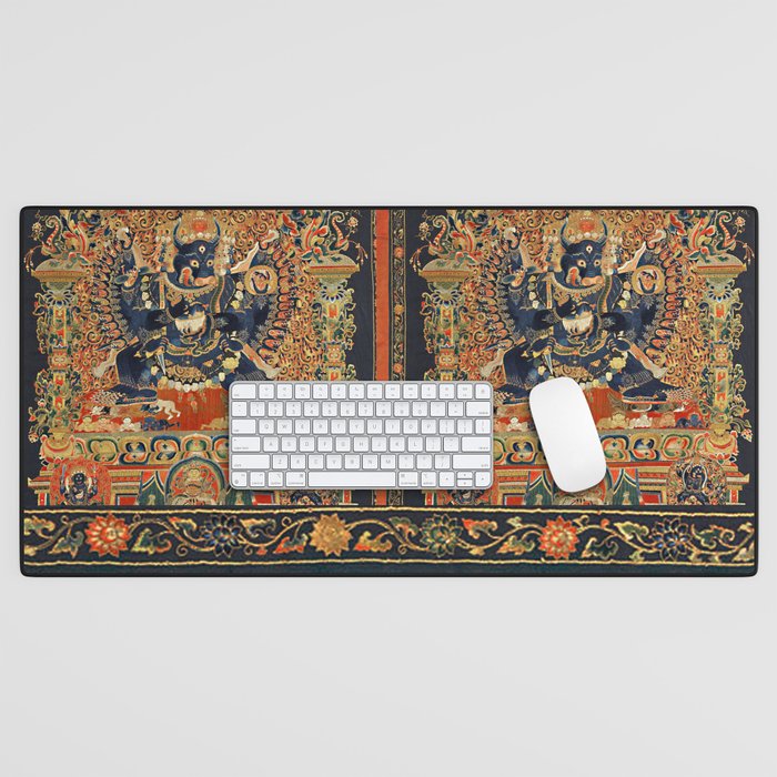 Tantric Buddhist Vajrabhairava Deity 2 Desk Mat Gallery Image 1