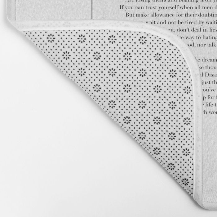 If by Rudyard Kipling Bath Mat Gallery Image 2