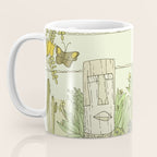 tiki gods send waves and peace swamis // retro surf art by surfy birdy Coffee Mug Gallery Image 3