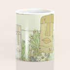 tiki gods send waves and peace swamis // retro surf art by surfy birdy Coffee Mug Gallery Image 4