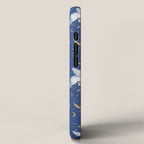 Celestial Pigs lunar blue iPhone Case Gallery Image 2