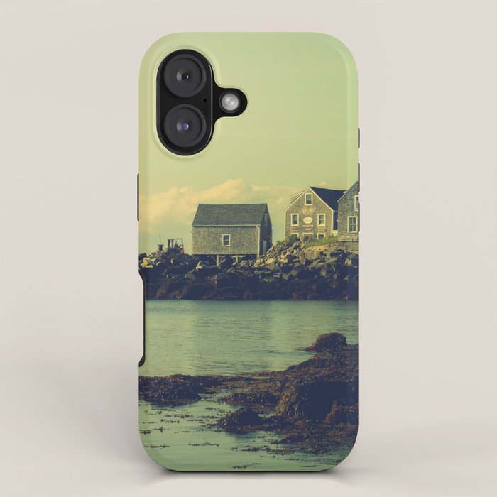 First Light on the Coast Monhegan Island Maine photograph iPhone Case Gallery Image 1