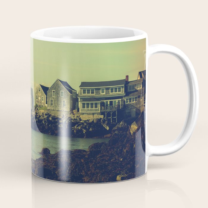 First Light on the Coast Monhegan Island Maine photograph Coffee Mug Gallery Image 1