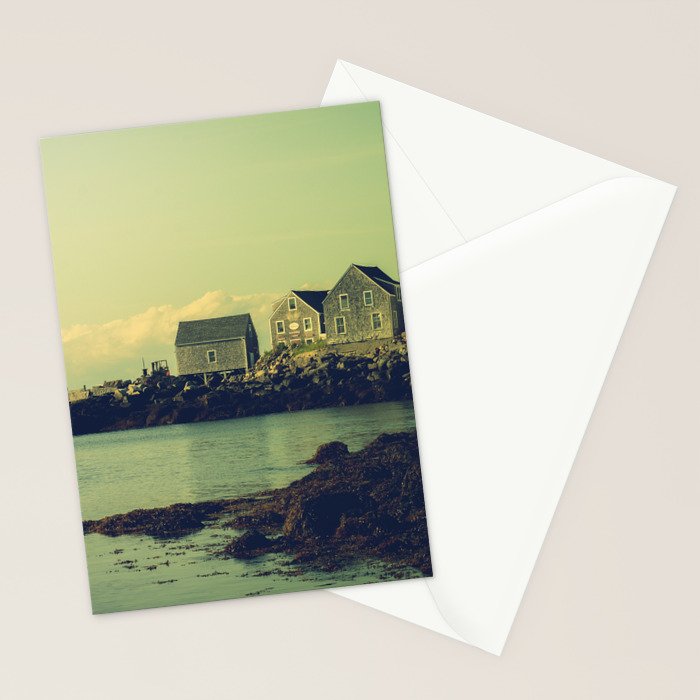 First Light on the Coast Monhegan Island Maine photograph Stationery Card Gallery Image 2