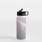 Bird on lightning bolt - Fantail Water Bottle Gallery Image 1