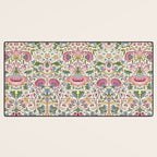 Vintage Lodden Blush Pink and Woad Blue by William Morris Desk Mat Gallery Image 3