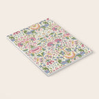 Vintage Lodden Blush Pink and Woad Blue by William Morris Notebook Gallery Image 3