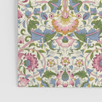 Vintage Lodden Blush Pink and Woad Blue by William Morris Poster Gallery Image 3