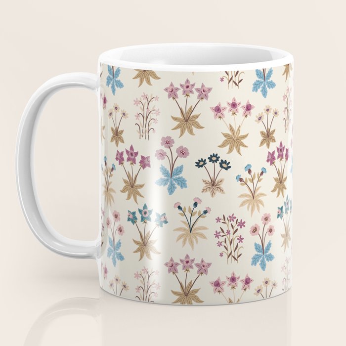 Winter Botanica - Tapestry In Cream Coffee Mug Gallery Image 3