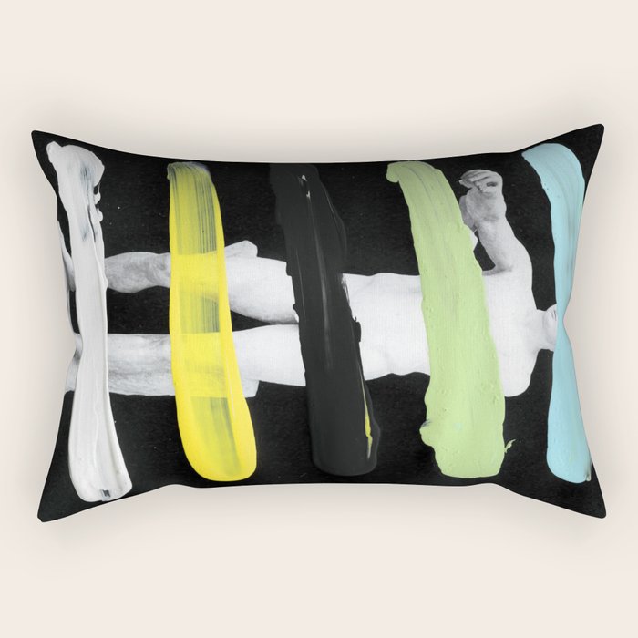 Untitled (Finger Paint 8) Rectangular Pillow Gallery Image 2