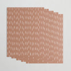 Boho Raindrops Abstract Pattern, Terracotta Wrapping Paper Gallery Image 3