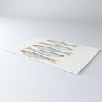 Sardine Fish Watercolor  Rug Gallery Image 3