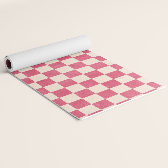 CHECKER - 001 - Dragonfruit Yoga Mat Gallery Image 2