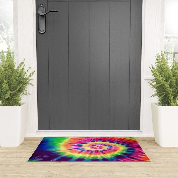 Tie dye Welcome Mat Gallery Image 3