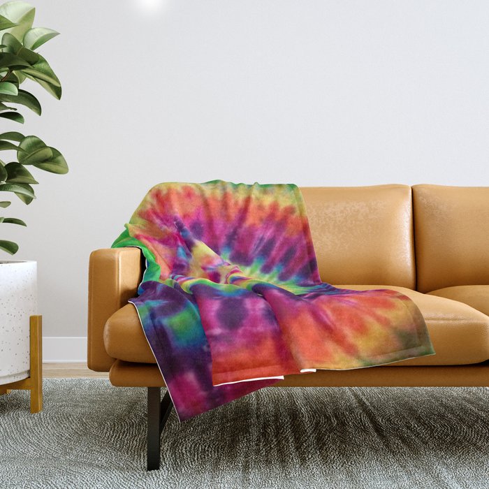 Tie dye Throw Blanket Gallery Image 1