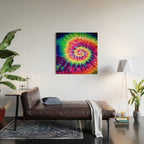 Tie dye Wood Wall Art Gallery Image 2