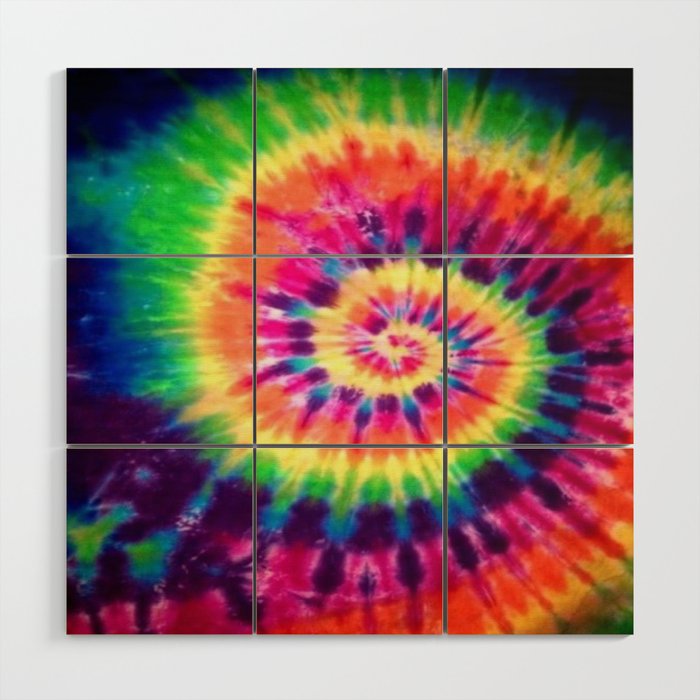 Tie dye Wood Wall Art Gallery Image 1