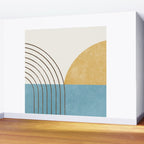 Sunny Ocean Horizon Wall Mural Gallery Image 2