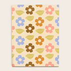 Retro Flower Vibe - Vintage Colors  Notebook Gallery Image 4