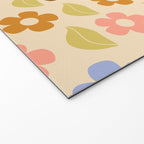 Retro Flower Vibe - Vintage Colors  Welcome Mat Gallery Image 2