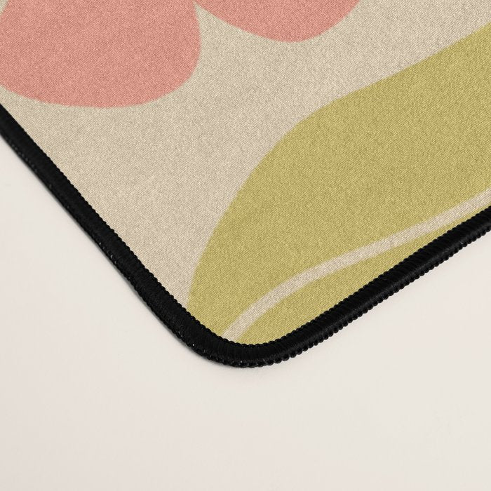 Retro Flower Vibe - Vintage Colors  Desk Mat Gallery Image 4